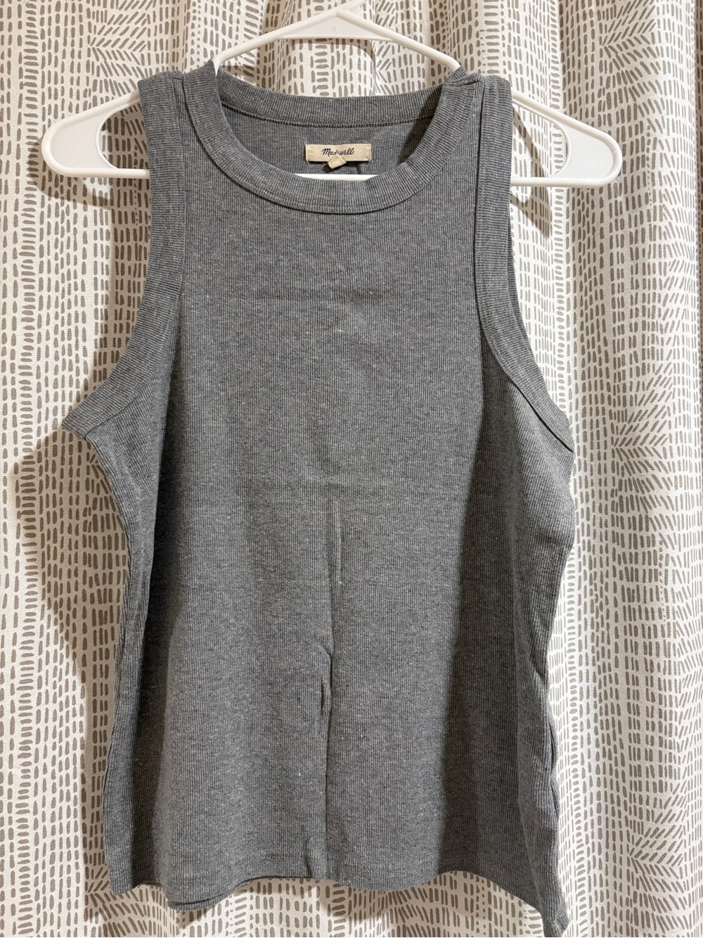 Madewell Heather Gray Ribbed Tank